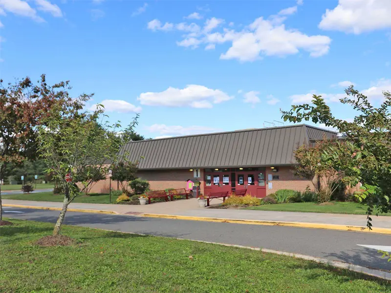 Sudley Elementary School building entrance